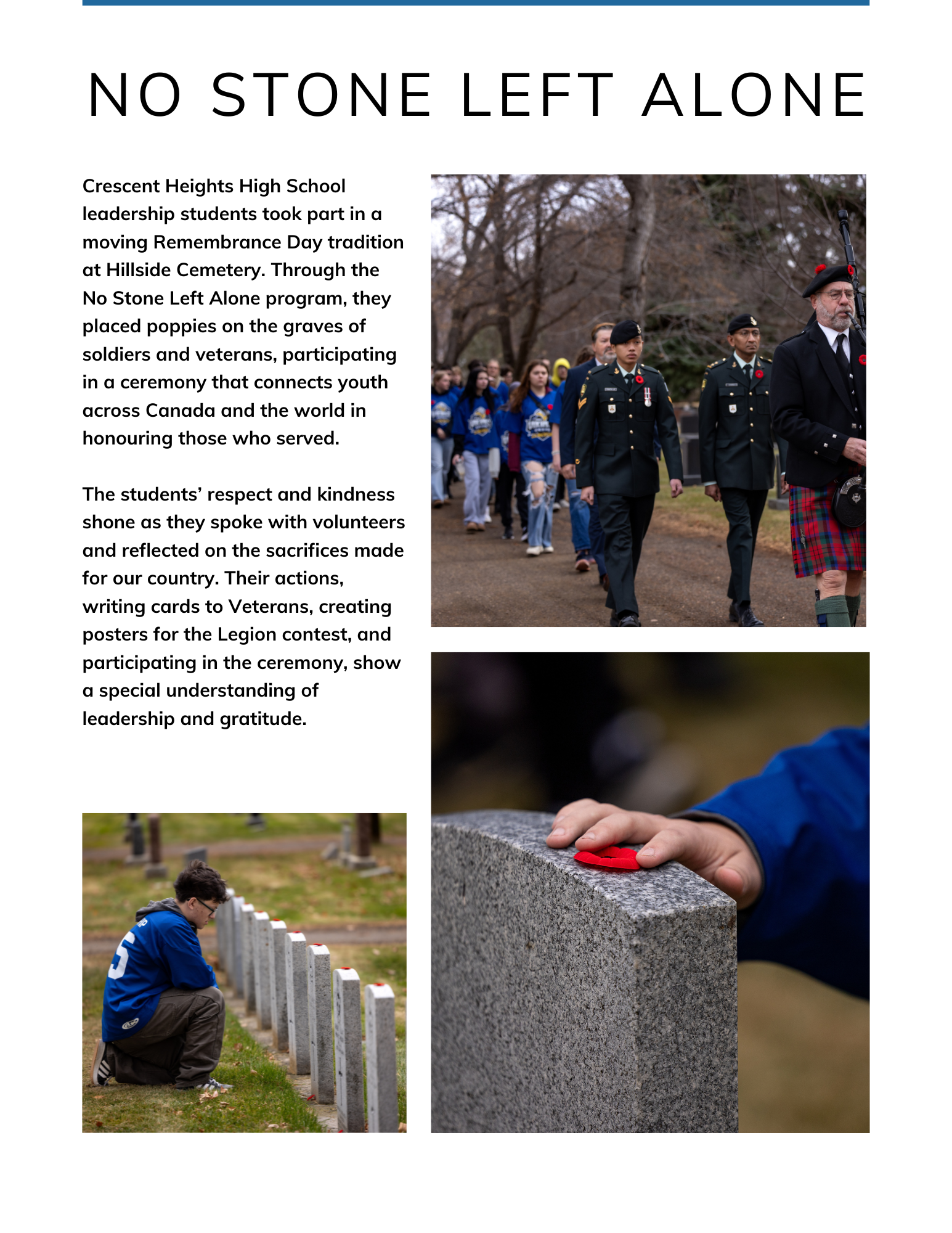 no stone left alone story 